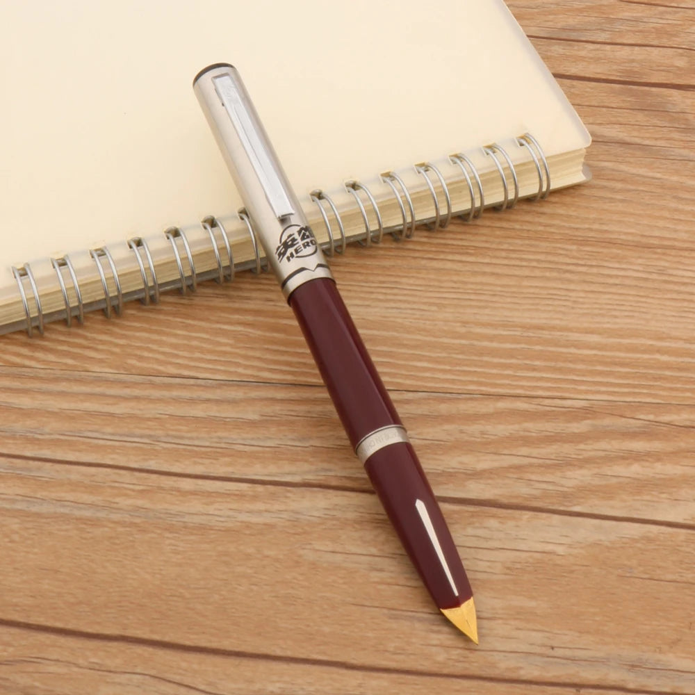 High Quality Plastic Hero 240 Fountain Pen Retro Old Style Nib School Student Office Stationery Ink Pens